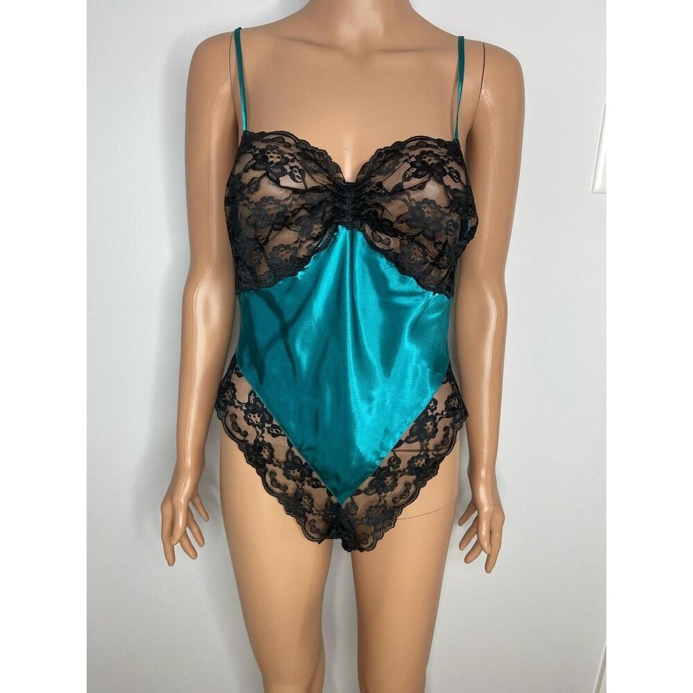 Victoria-s-secret Women's Blue and Black Bodysuit